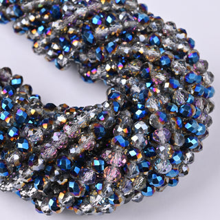 Cristalli Rondella Fumé e Petrolio Iris 6mm