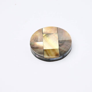 Cabochon Patina di Bronzo Disco 25mm