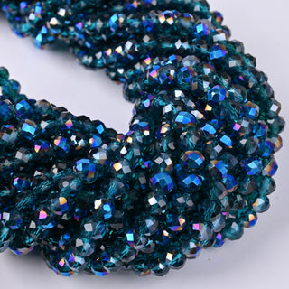 Cristalli Rondella Petrolio e Blu Iris 6mm