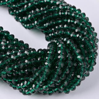 Cristalli Rondella Smeraldo 6mm