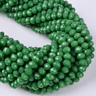 Cristalli Rondella Verde Basilico 6mm
