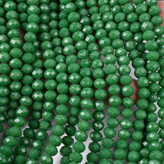 Cristalli Rondella Verde Basilico 6mm