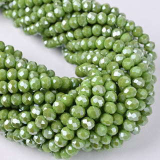 Cristalli Rondella Verde Prato 6mm