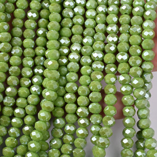 Cristalli Rondella Verde Prato 6mm