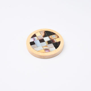 Cabochon Ramo di Madreperla Disco Ø 25mm