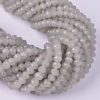 Cristalli Rondella Grigio Seta Opal 6mm