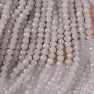 Cristalli Rondella Grigio Seta Opal 6mm