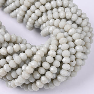 Cristalli Rondella Grigio Perla 6mm