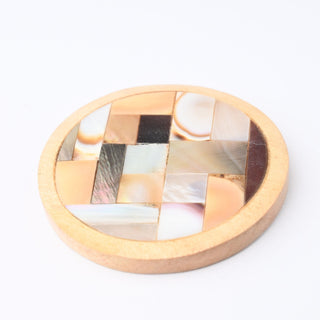 Cabochon Ramo di Madreperla Disco Ø 45mm