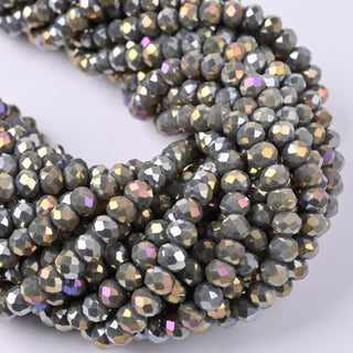 Cristalli Rondella Grigio Oliva AB 6mm