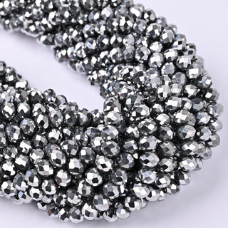 Cristalli Rondella Argento 6mm