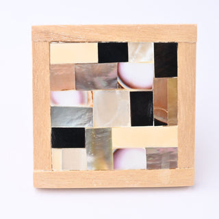 Cabochon Ramo di Madreperla Quadrato Mix 45x45mm