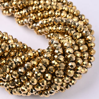 Cristalli Rondella Oro 14k 6mm