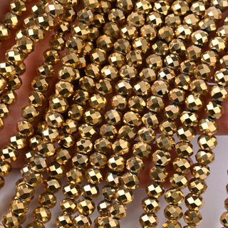 Cristalli Rondella Oro 14k 6mm