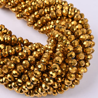 Cristalli Rondella Oro 24k 6mm