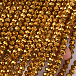 Cristalli Rondella Oro 24k 6mm