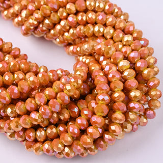 Cristalli Rondella Ocra AB 6mm
