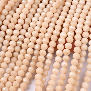 Cristalli Rondella Beige Crema 6mm
