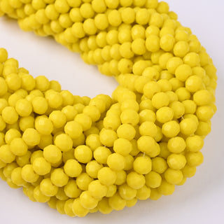 Cristalli Rondella Giallo Girasole 6mm