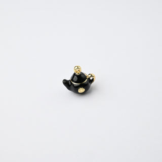 Ciondolo Petite in Ottone Teiera 8mm Nero