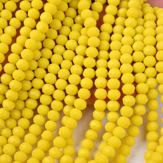 Cristalli Rondella Giallo Girasole 6mm