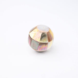 Perla Frammenti di Colore Tondo Ø 30mm - Ambra Antica