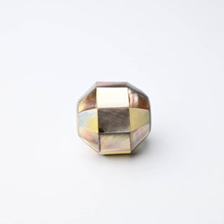 Perla Frammenti di Colore Tondo Ø 30mm - Ambra Antica