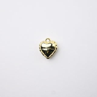 Ciondolo Petite in Ottone Cuore 13x12mm Oro