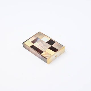 Perla Frammenti di Colore Rettangolo 28x18mm - Ambra Antica
