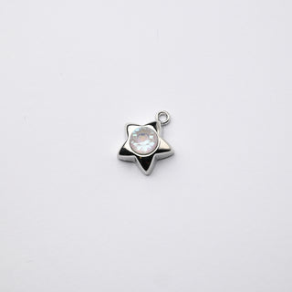 Ciondolo Petite in Ottone Stella 13x12mm Argento