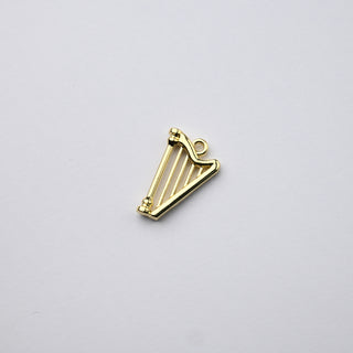 Ciondolo Petite in Ottone Arpa 17x12mm Oro
