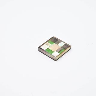 Cabochon Frammenti di Colore Quadrato 17x17mm - Muschio