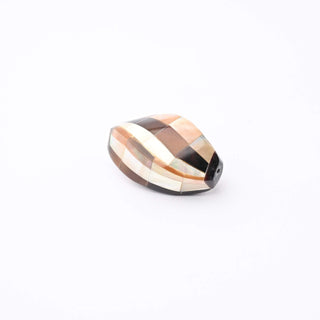 Perla Frammenti di Colore Ovale Ritorto 25x17mm - Velluto Antico