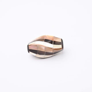 Perla Frammenti di Colore Ovale Ritorto 25x17mm - Velluto Antico