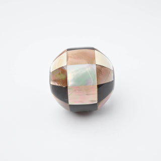 Perla Frammenti di Colore Tondo Ø 30mm - Velluto Antico