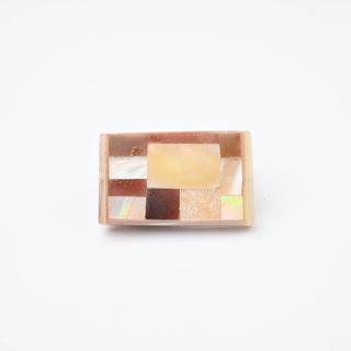 Perla Frammenti di Colore Rettangolo 28x18mm - Velluto Antico