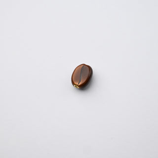 Ciondolo Petite in Ottone Chicco di Caffè 10x8mm Marrone