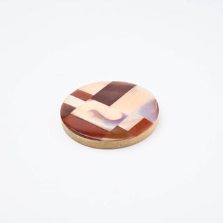 Cabochon Frammenti di Colore Disco Ø 30mm - Velluto Antico