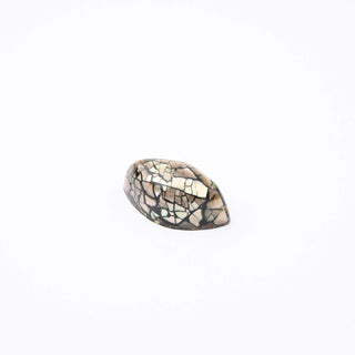 Cabochon Patina di Bronzo Navetta 25x12mm