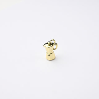 Ciondolo Petite in Ottone Moka Caffè 13x10mm Oro