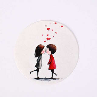 Pendente in Madreperla Amore e Cuori Disco 50mm