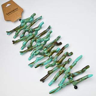 Rami Corallo Tiffany con Venatura Miele 47-32mm - Sarobidy