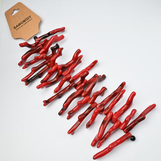 Rami Corallo Rosso con Venatura Nera 47-32mm - Sarobidy