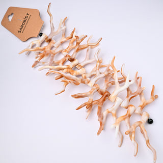 Rami Corallo Bianco con Venatura Miele 47mm - Sarobidy
