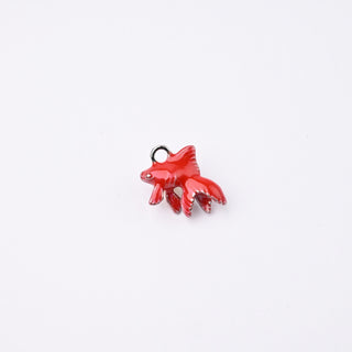 Ciondolo Petite in Ottone Pesciolino Rosso 17x13mm