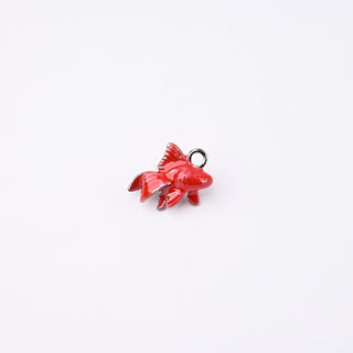 Ciondolo Petite in Ottone Pesciolino Rosso 17x13mm