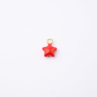 Ciondolo Petite in Ottone Stellina Rossa 10mm