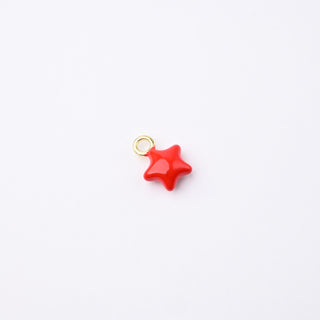 Ciondolo Petite in Ottone Stellina Rossa 10mm