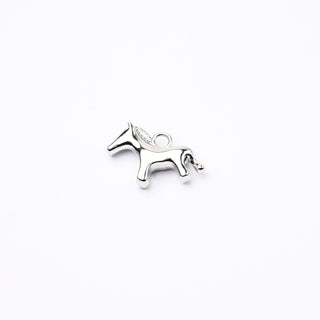 Ciondolo Petite in Ottone Cavallino Argento 20x15mm