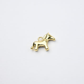 Ciondolo Petite in Ottone Cavallino Oro 20x15mm